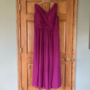 Azazie Ochid Pink Long Bridesmaids Dress (Plus Size)